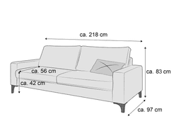Einzelsofa Cabianca XX | Weiß