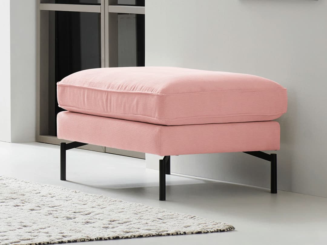 Kabs Polsterhocker Karlotta IV | Rosa