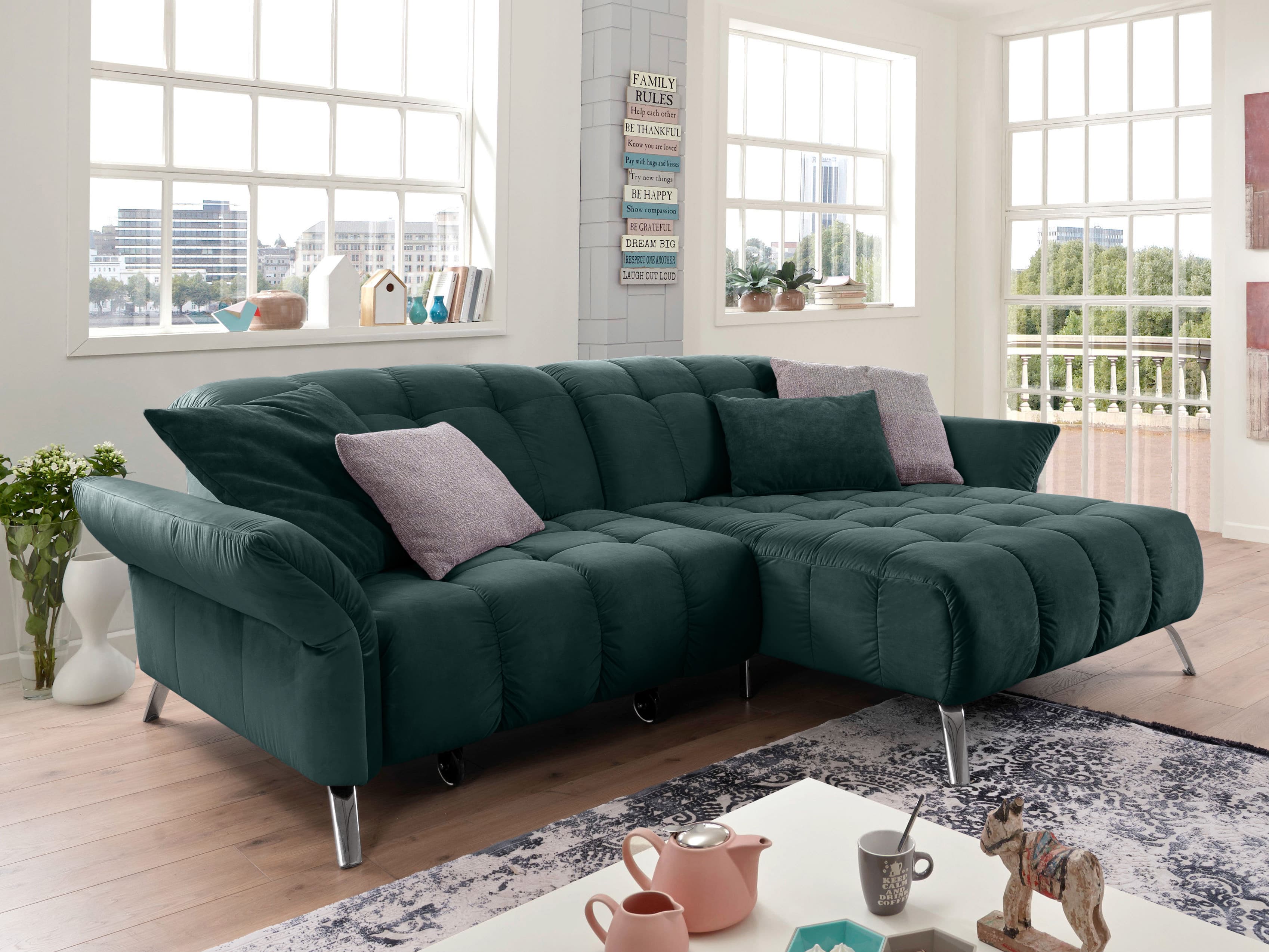 Ecksofa Pippa | Grün