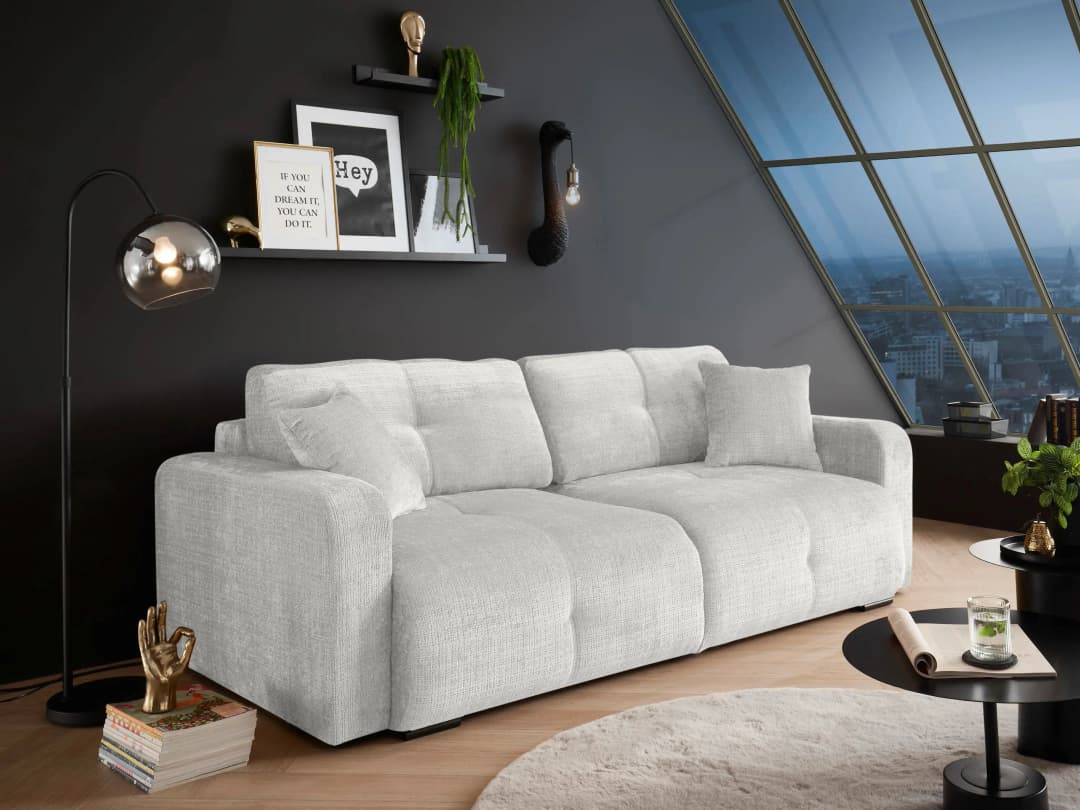 Schlafsofa Bully | Weiß