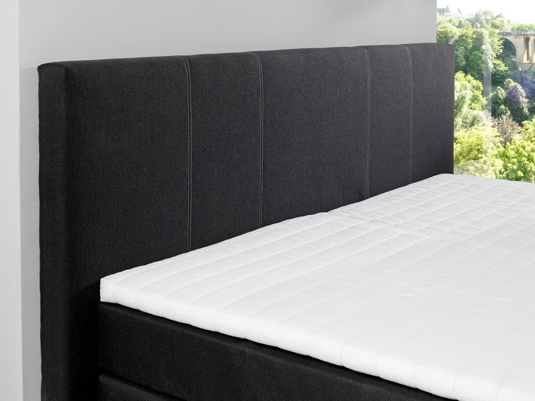 Boxspringbett Saddle | Schwarz