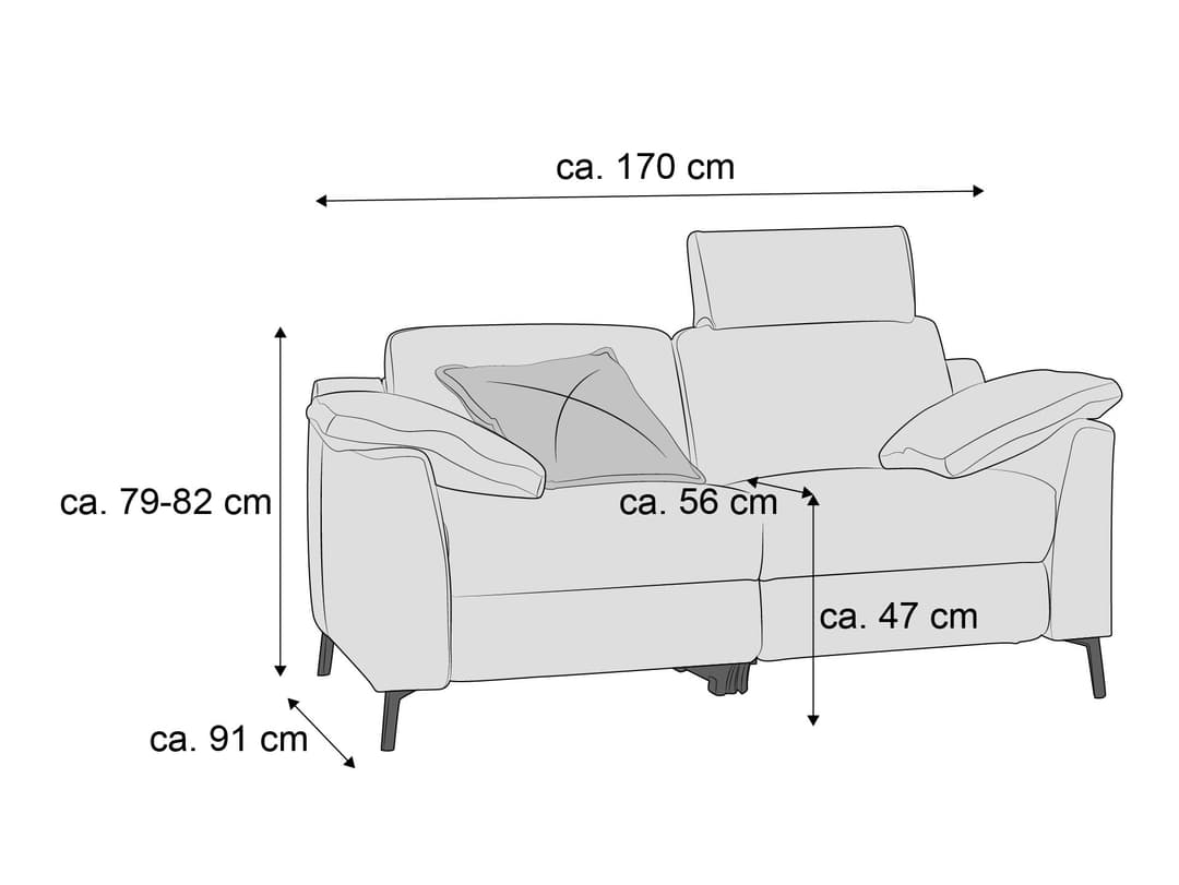 Einzelsofa Parula A II | Braun