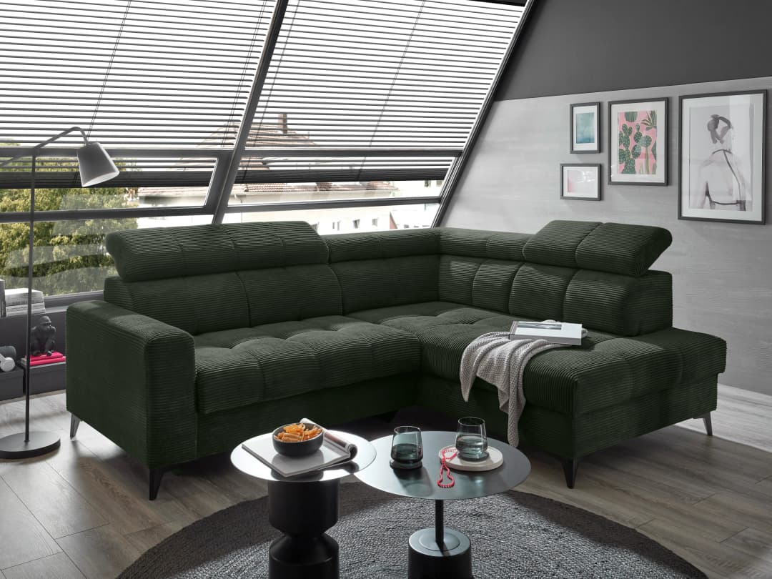 Ecksofa Bill | Grün