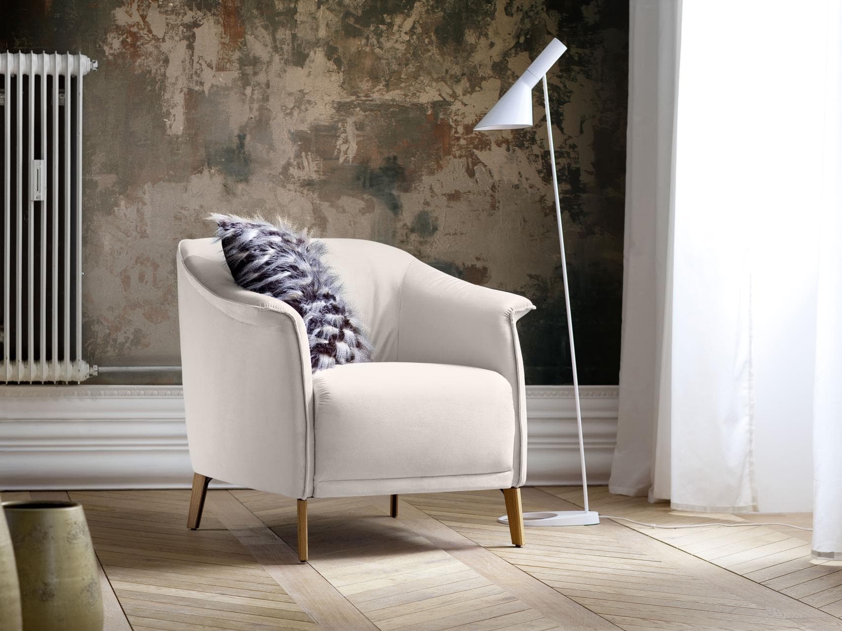Polstersessel Corzano II | Weiß