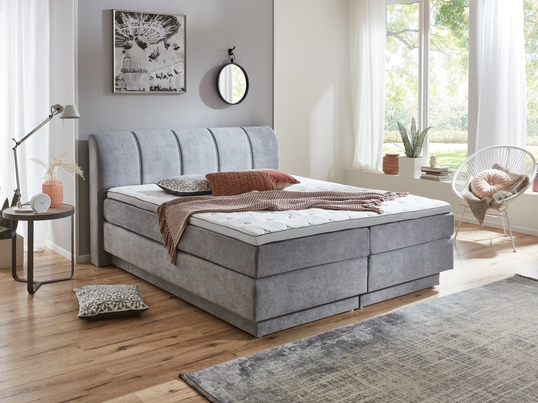 Boxspringbett Solmar | Rosa