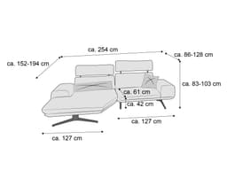 Ecksofa Elements VI | Weiß
