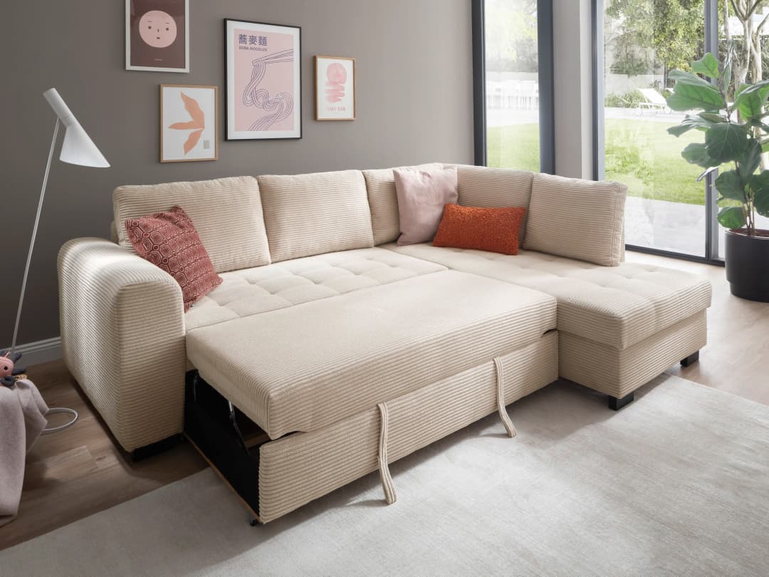 Ecksofa Hailey | Rosa