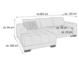 Ecksofa Irma IV | Braun