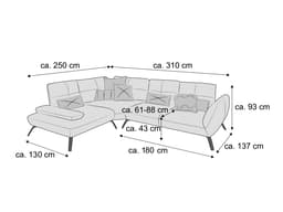 Ecksofa Paola II | Beige