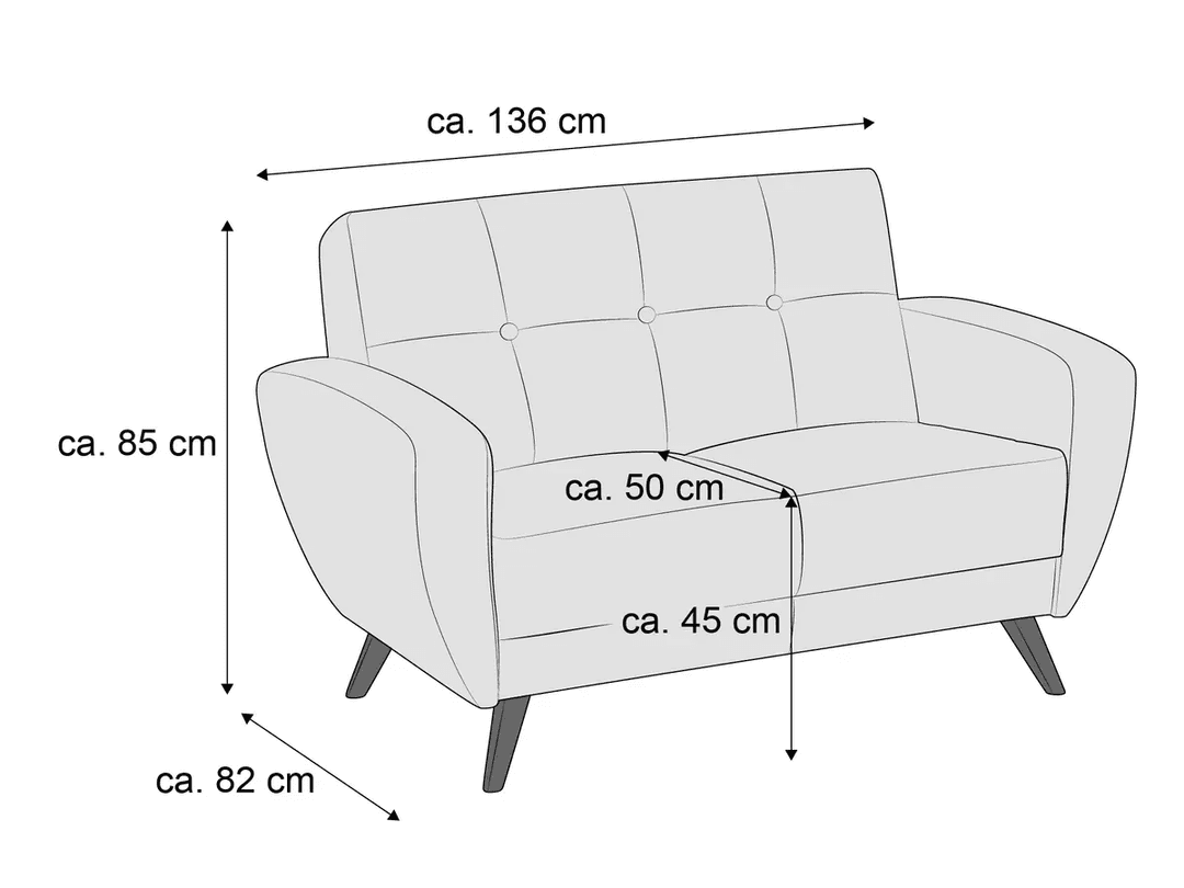 Einzelsofa Malu II | Grau