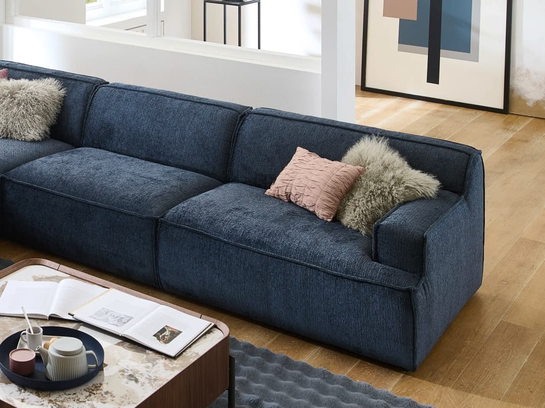 Ecksofa Kasa | Blau