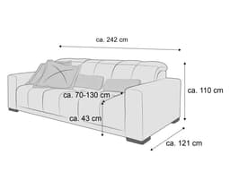 Bigsofa Irwin | Grau