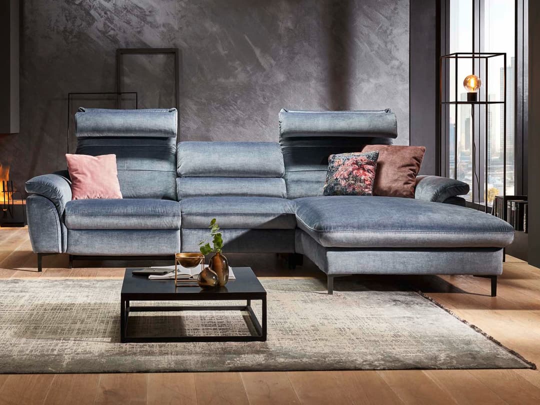 Ecksofa Hennens IV | Blau
