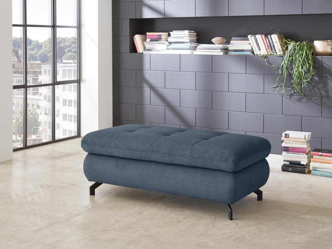 Polsterhocker Marella II | Blau