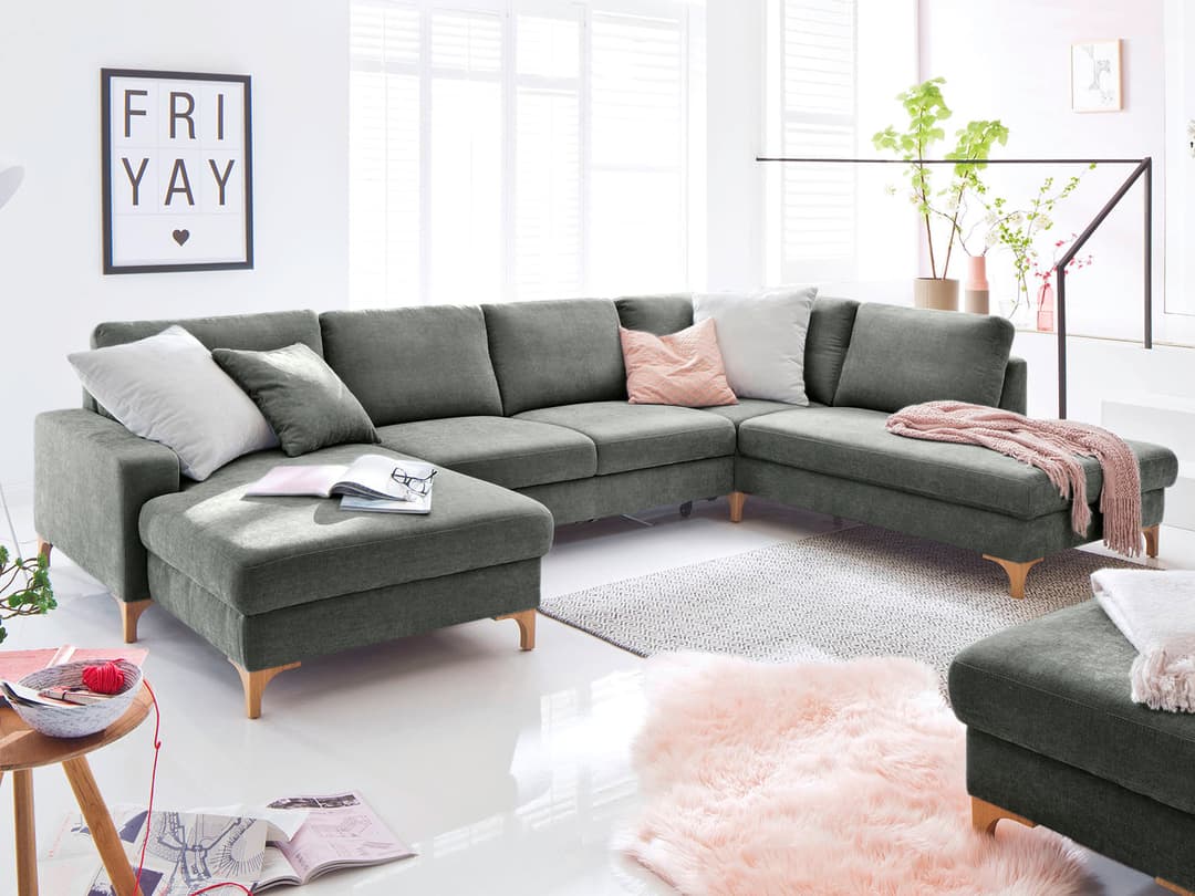 Wohnlandschaft Celenza V | Grau