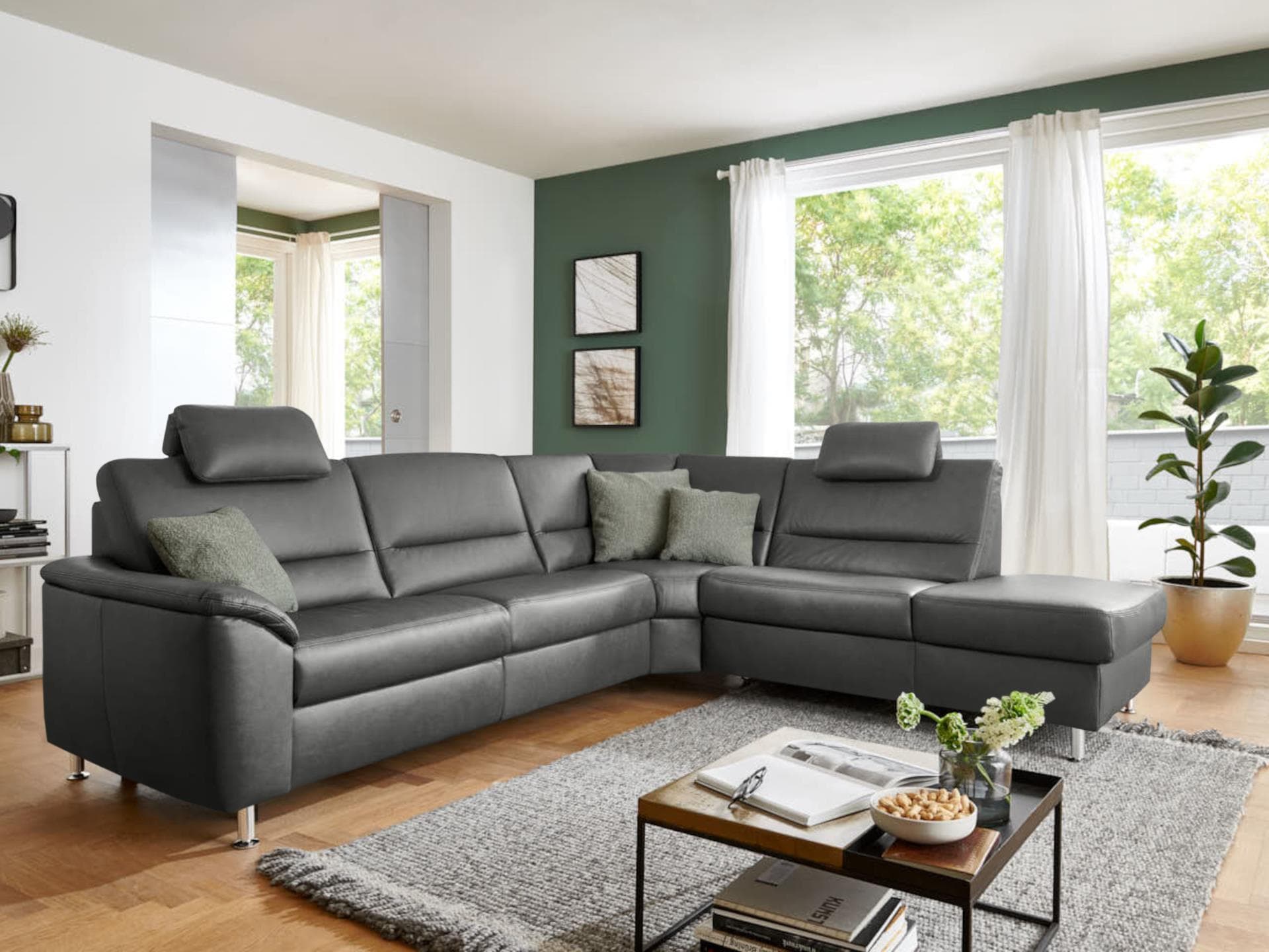 Ecksofa Provesano | Grau