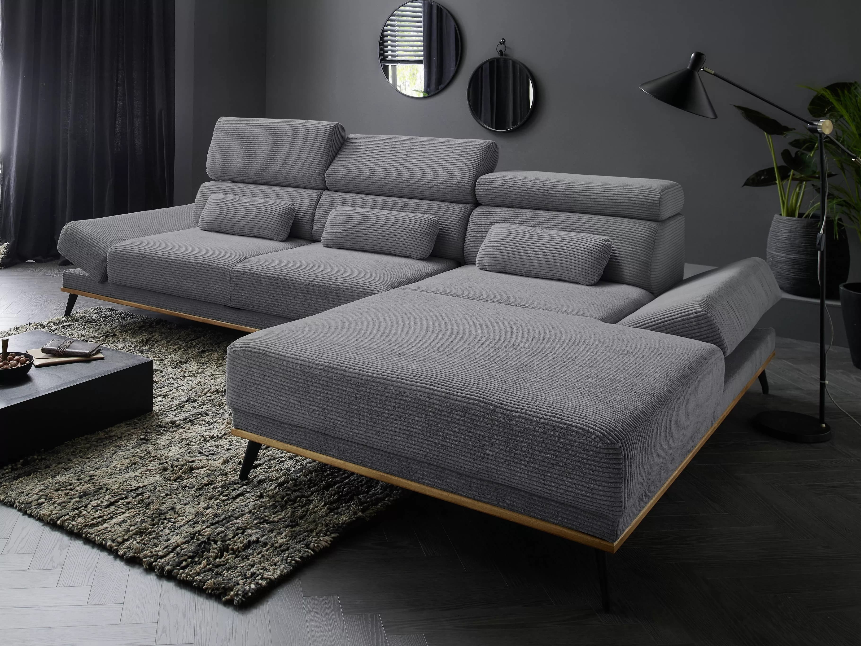 Ecksofa Irida | Grau