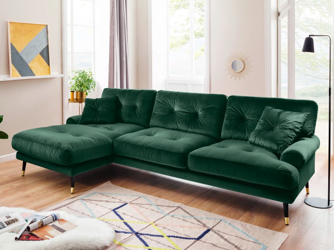 Ecksofa Howard IV | Grün