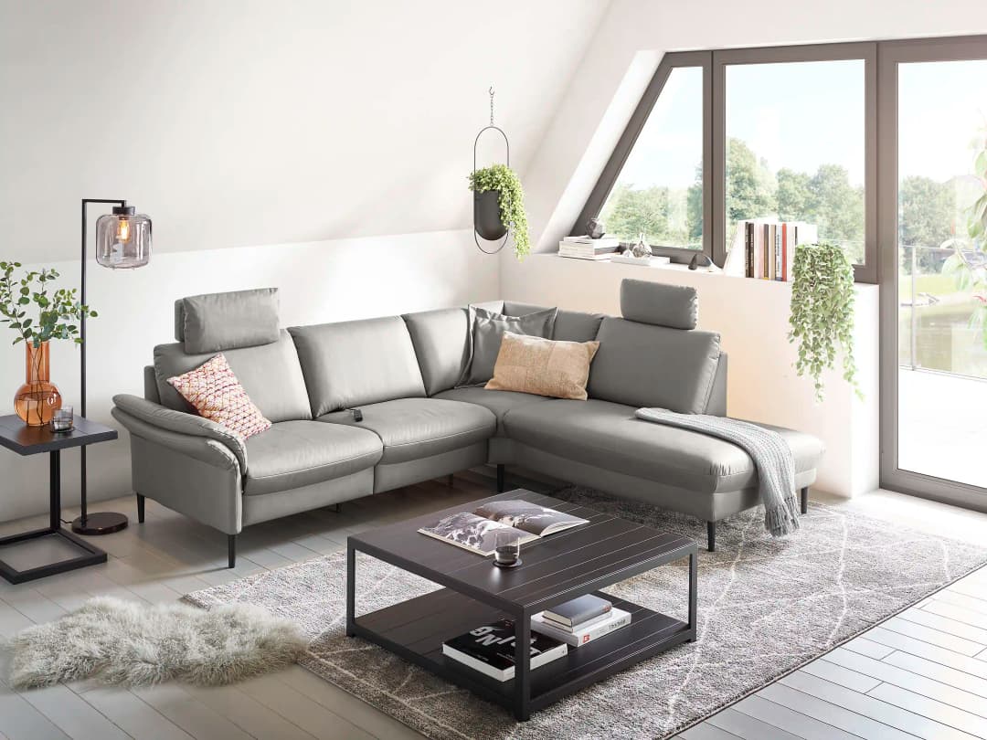 Ecksofa Carpin | Grau