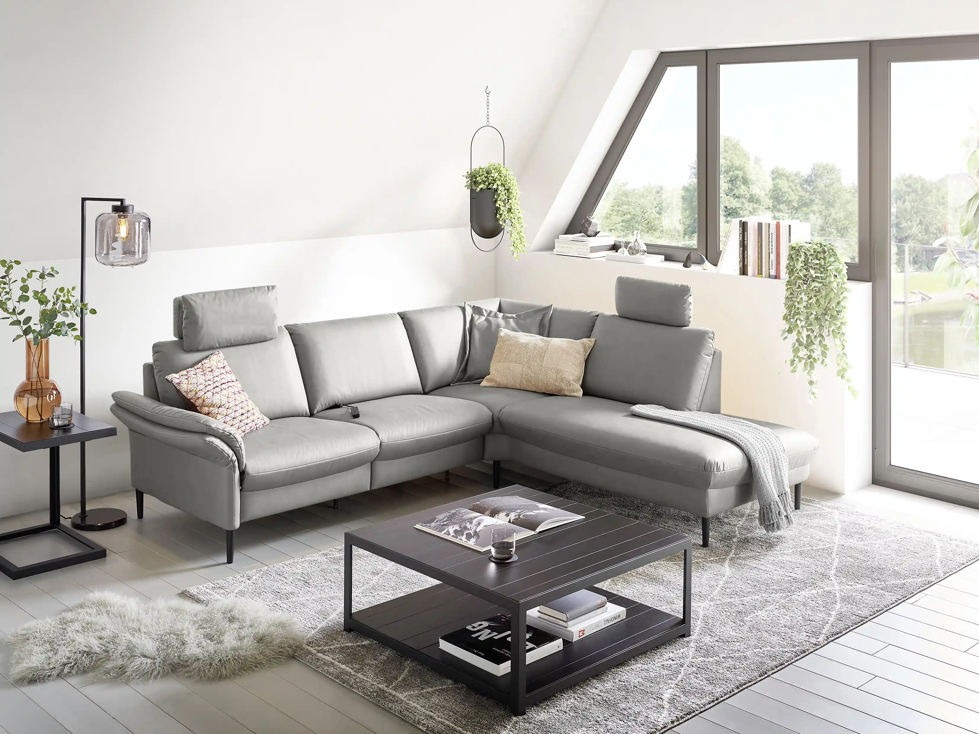 Ecksofa Carpin | Grau