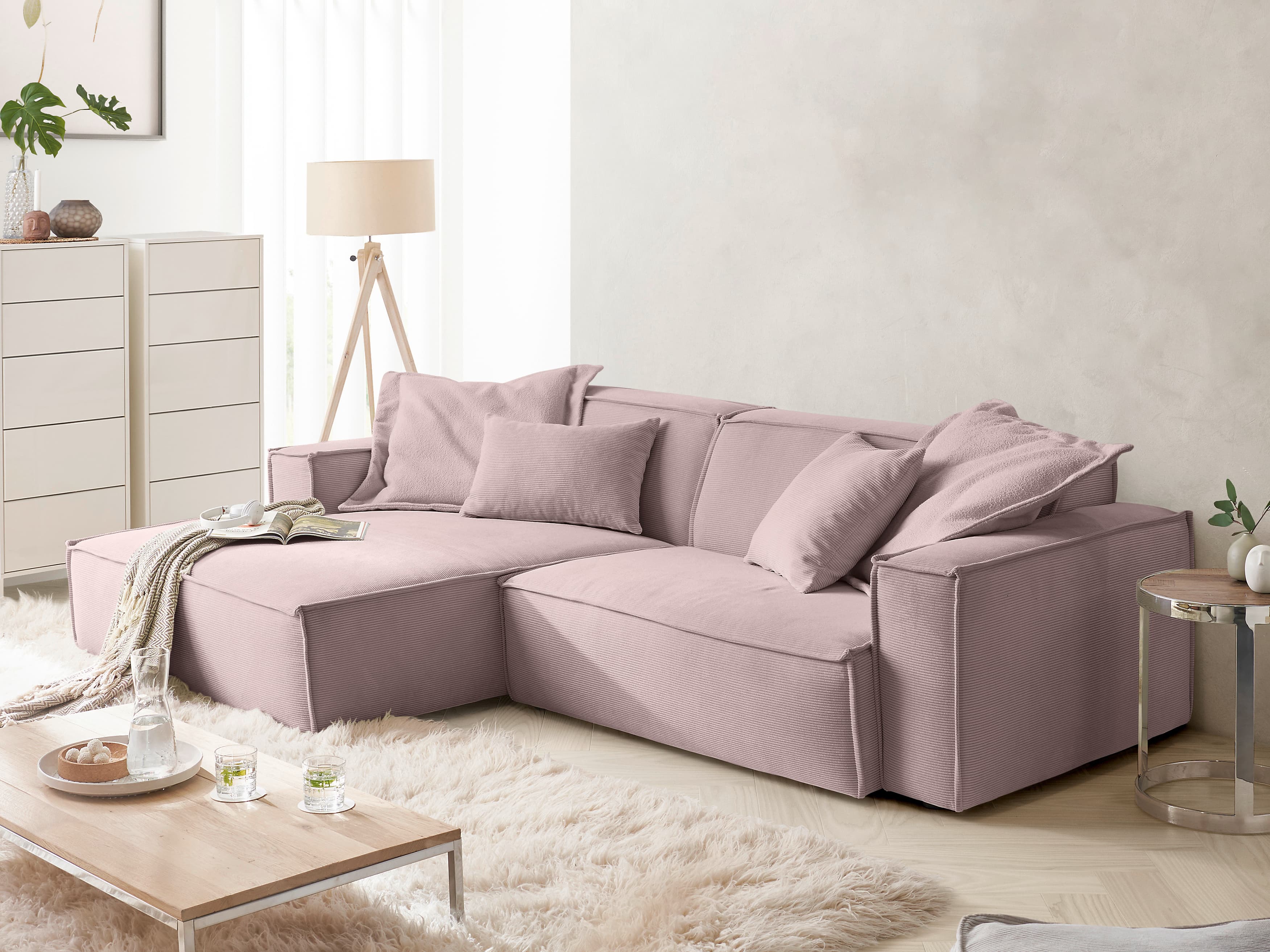 Ecksofa Croviana VII | Rosa