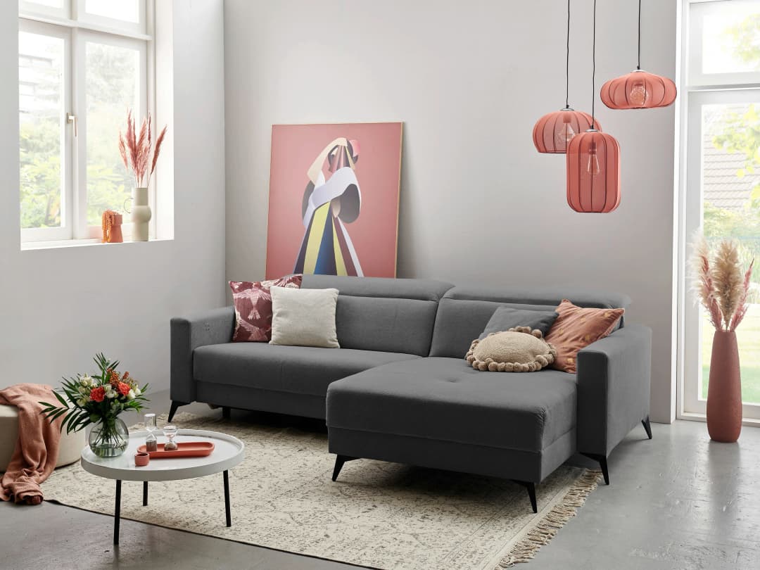 Ecksofa Iruma | Grau