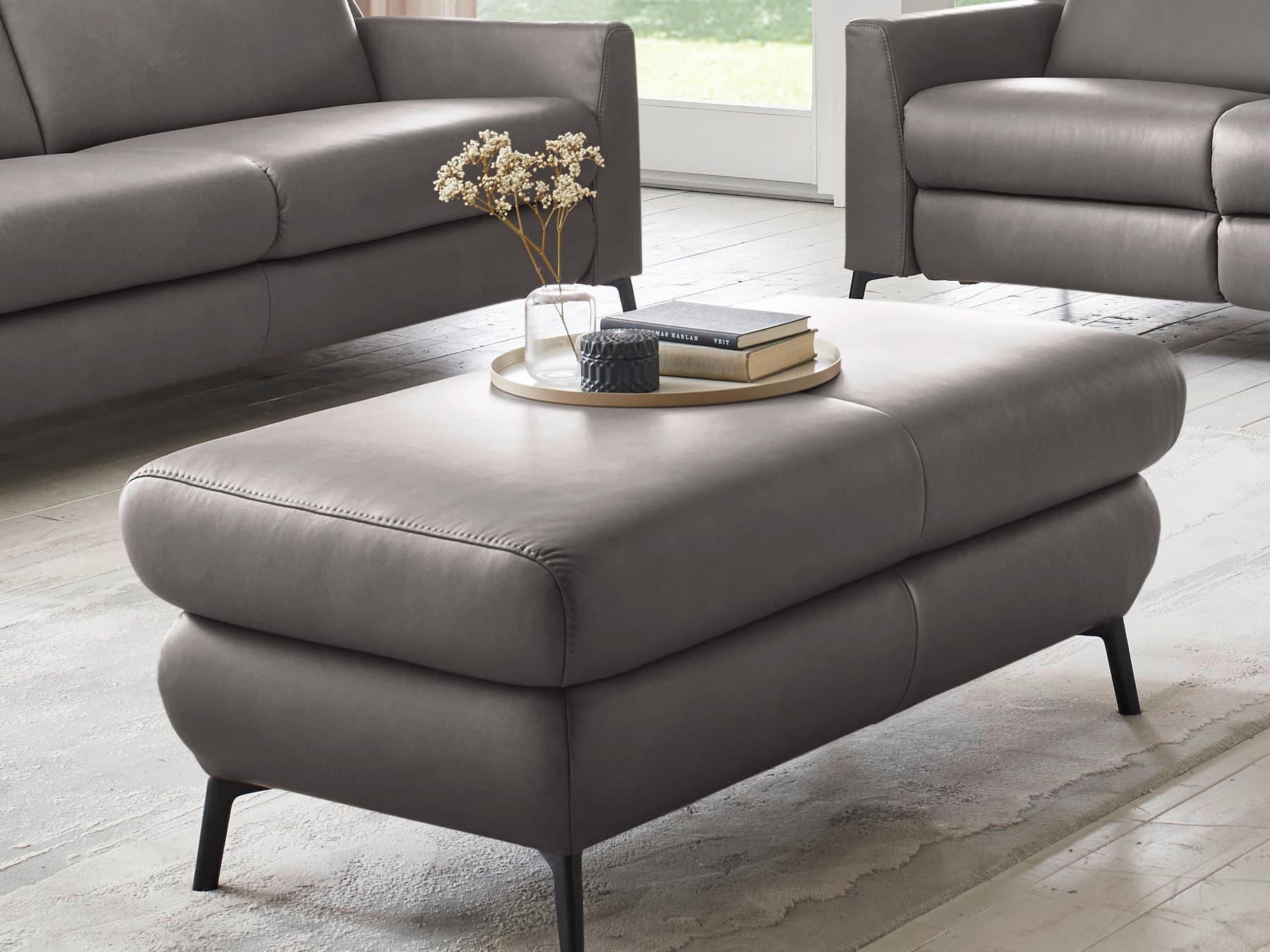 Polsterhocker Parula A V | Grau