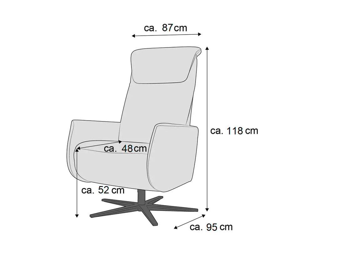 Relaxsessel Catona | Grau
