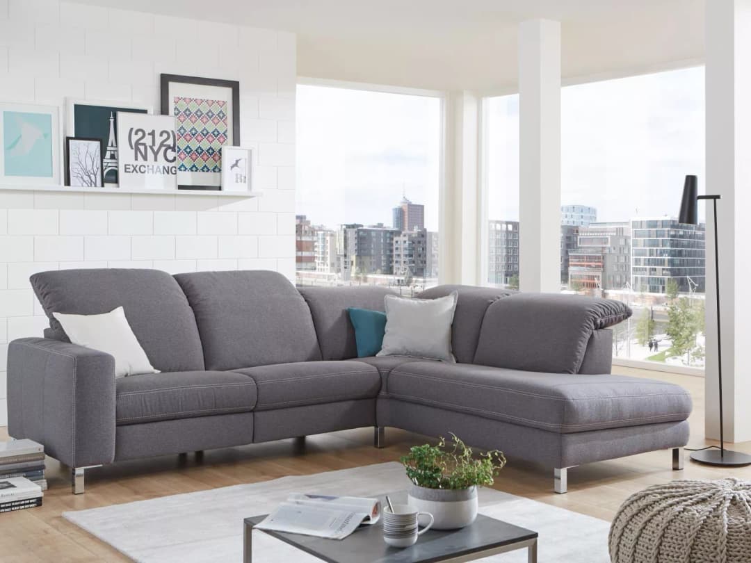 Ecksofa Cabello II | Grau