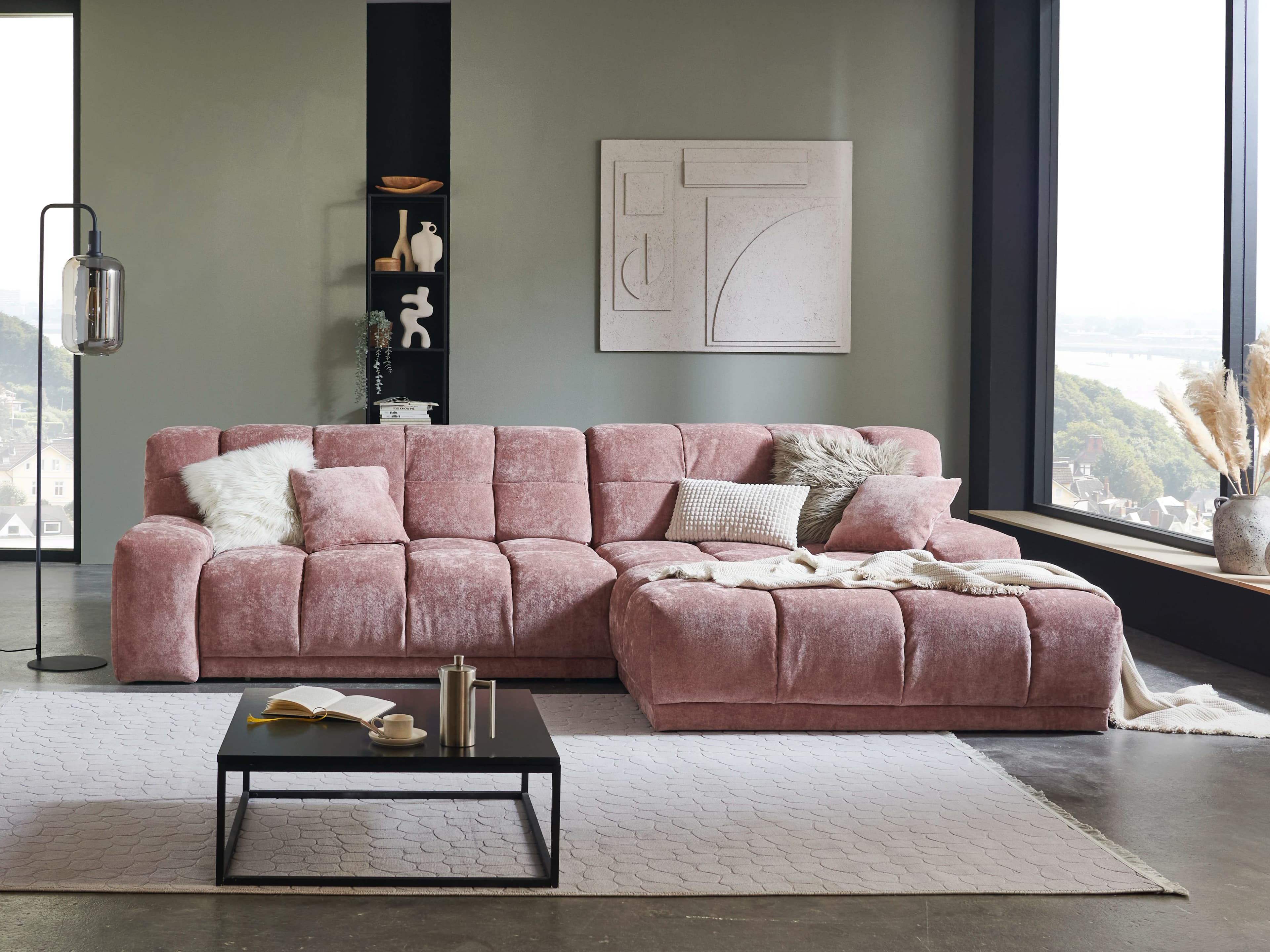 Ecksofa Isolengo II | Rosa