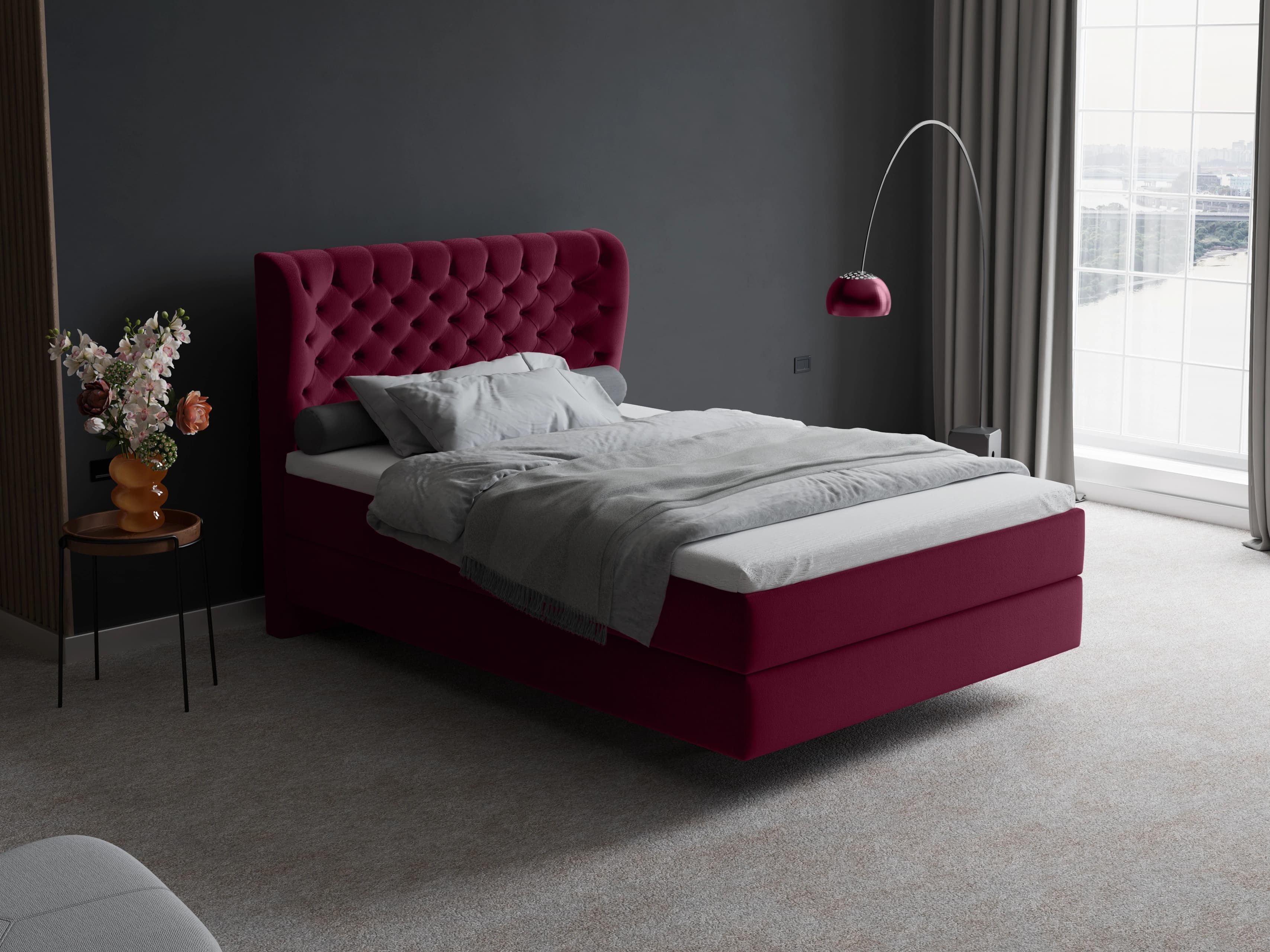 Boxspringbett Sanatro III | Mehrfarbig