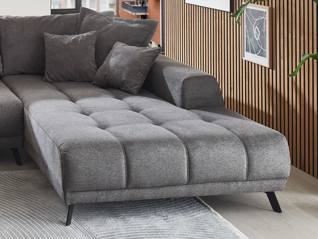 Ecksofa Idony | Grau