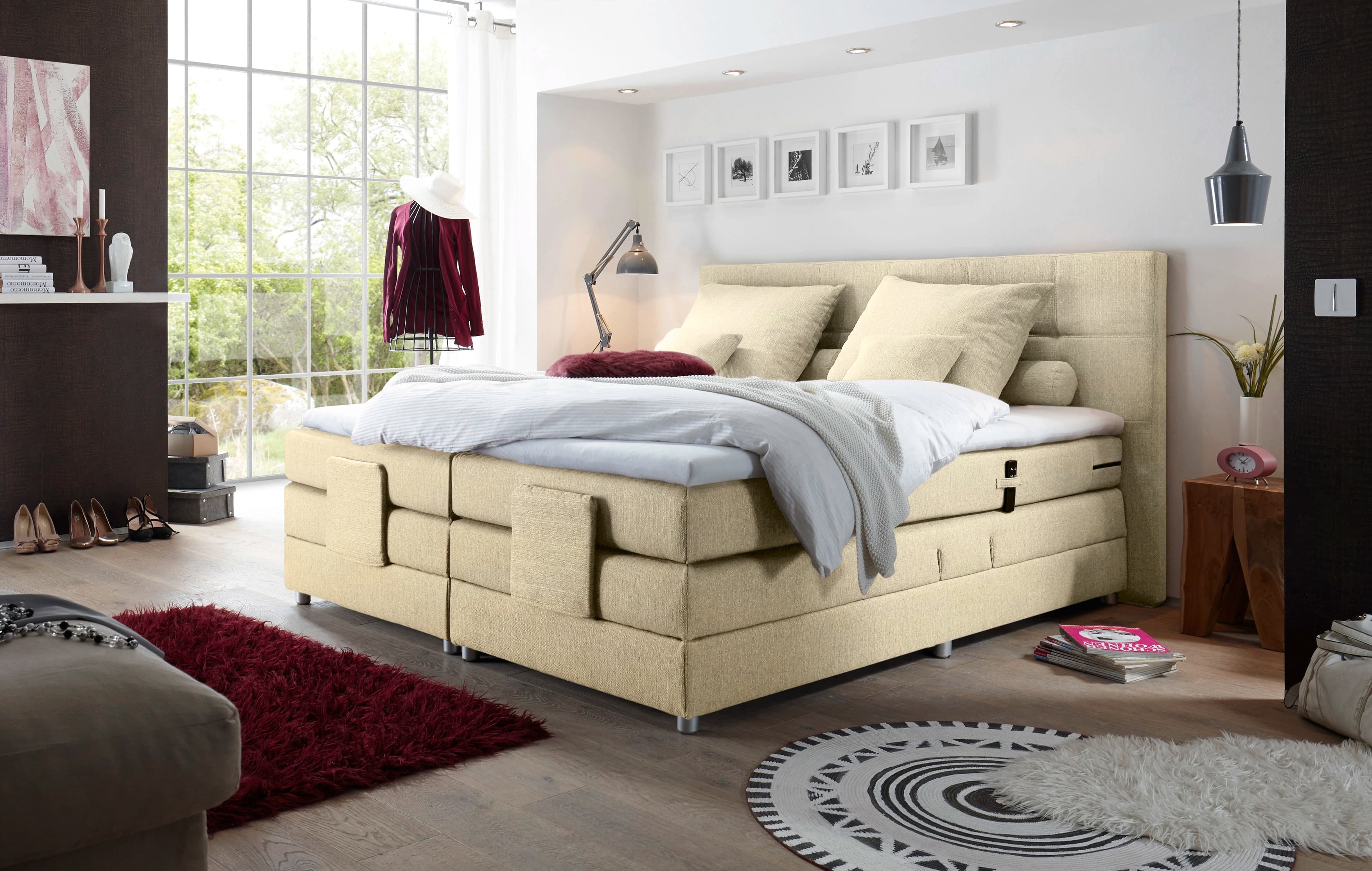 Boxspringbett Baiano | Beige