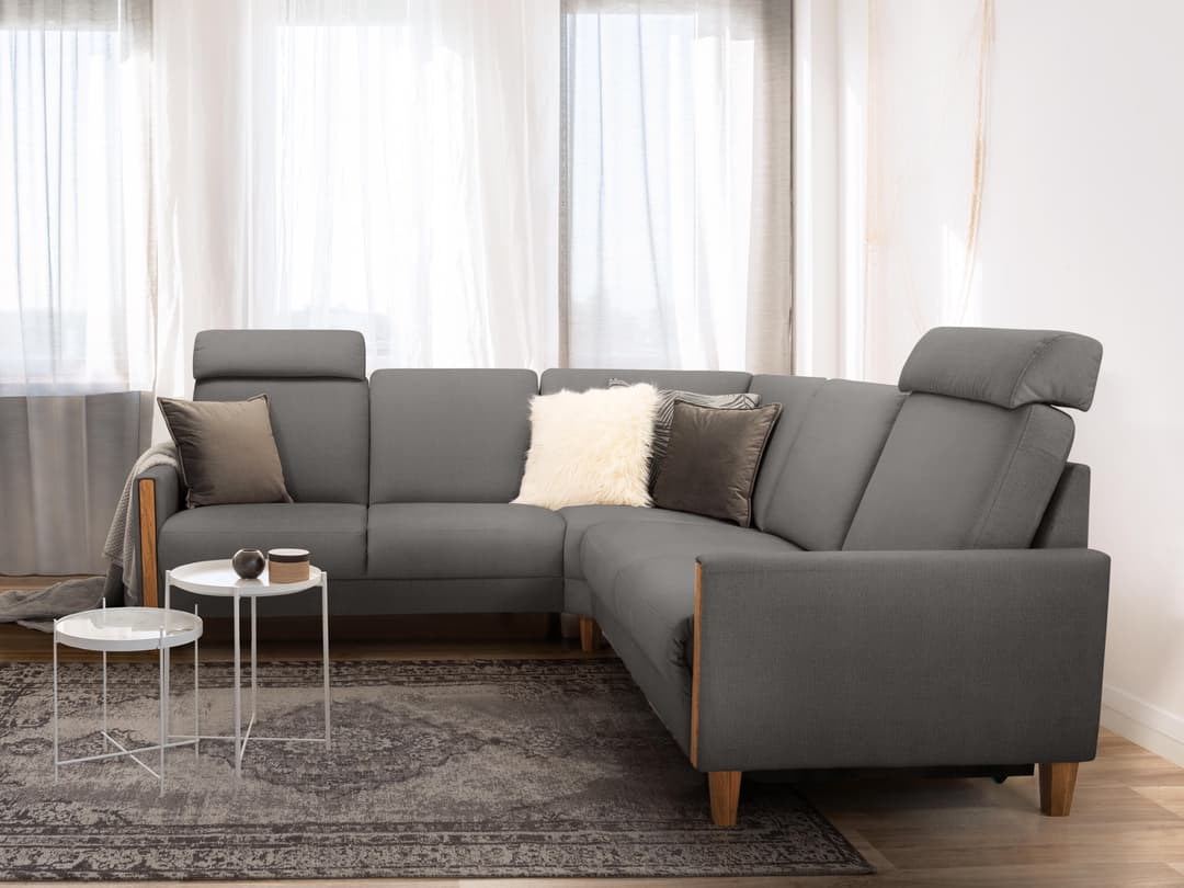 Ecksofa Kapoterra IV | Grau