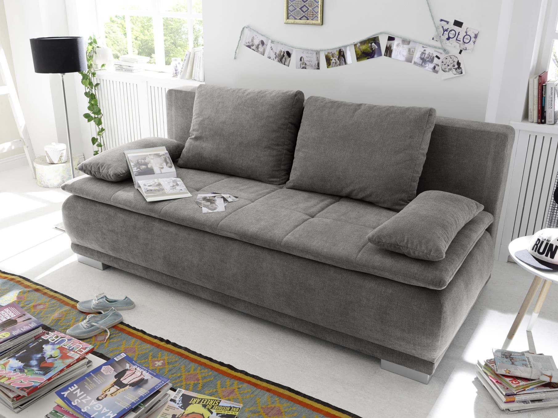 Schlafsofa Bavenzo | Grau
