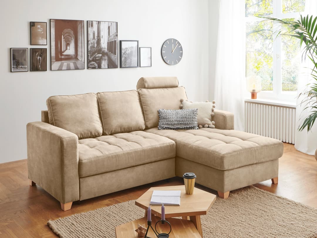 Ecksofa Morris | Weiß