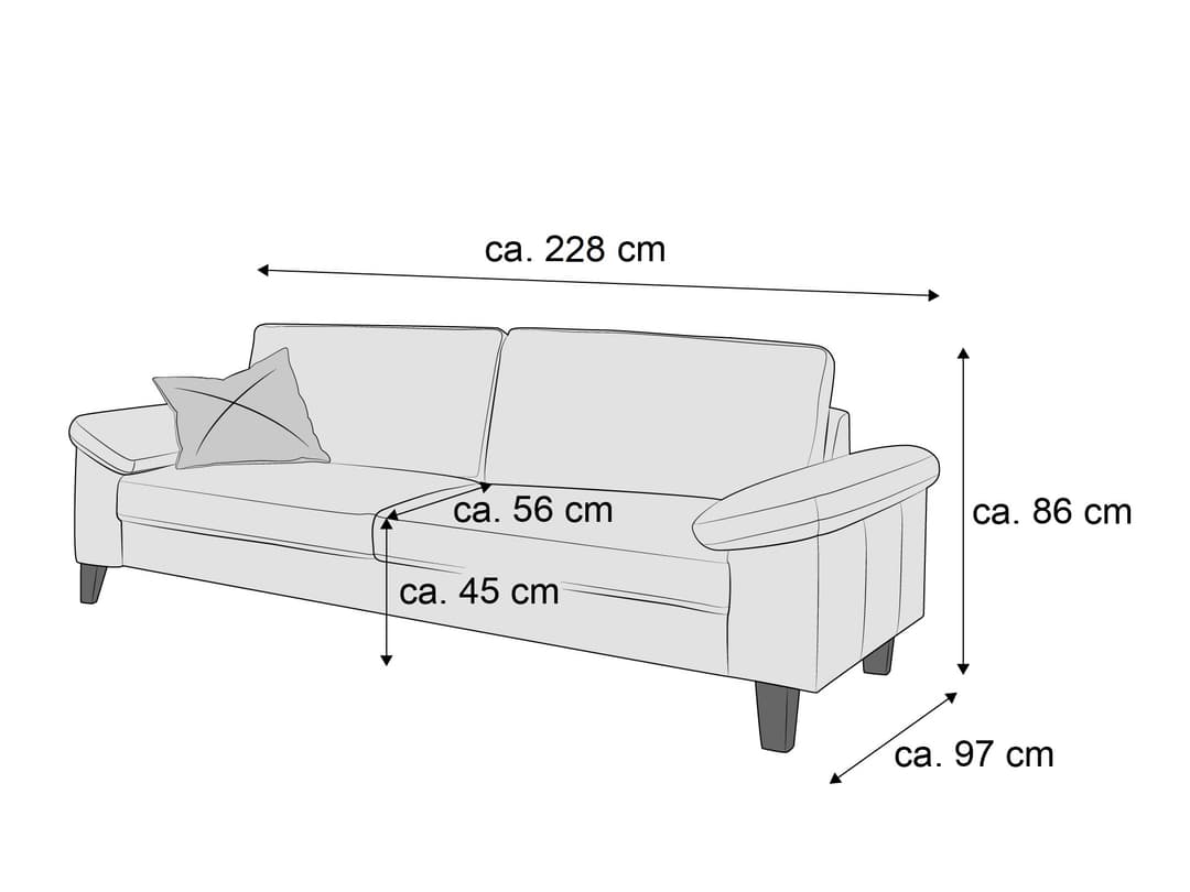 Einzelsofa Cabianca XVII | Braun