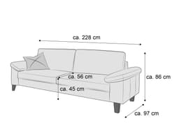 Einzelsofa Cabianca XVII | Braun
