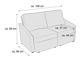 Schlafsofa Danny | Türkis