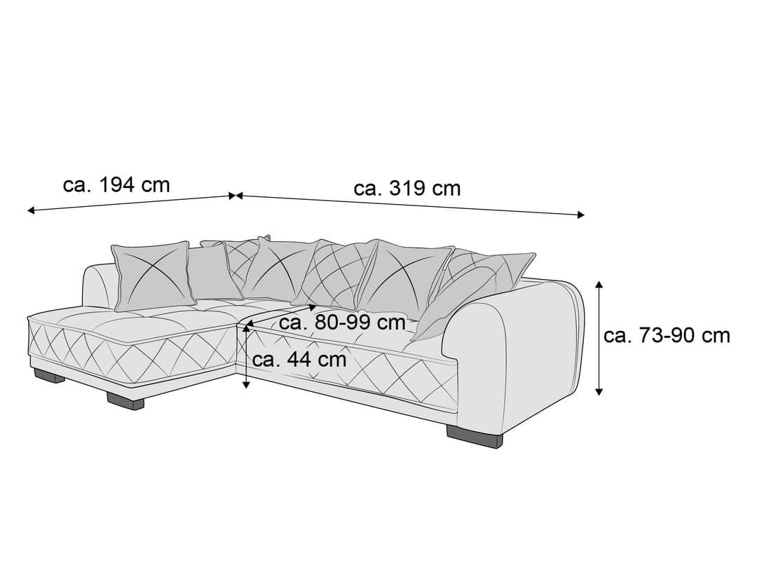Ecksofa Basil | Gelb