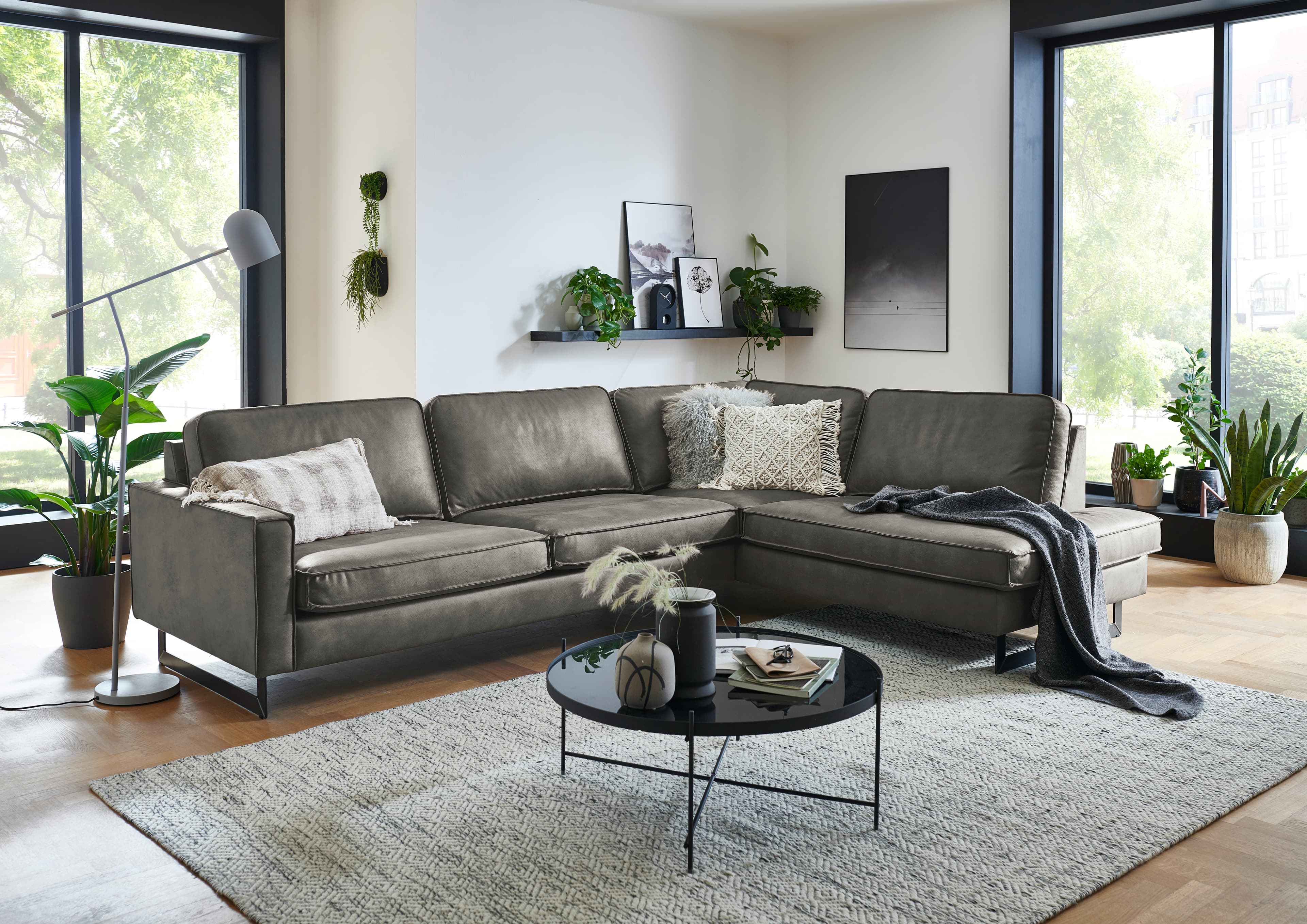 Ecksofa Kellan | Grau