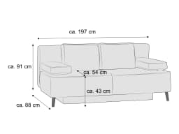 Schlafsofa Rico II | Türkis
