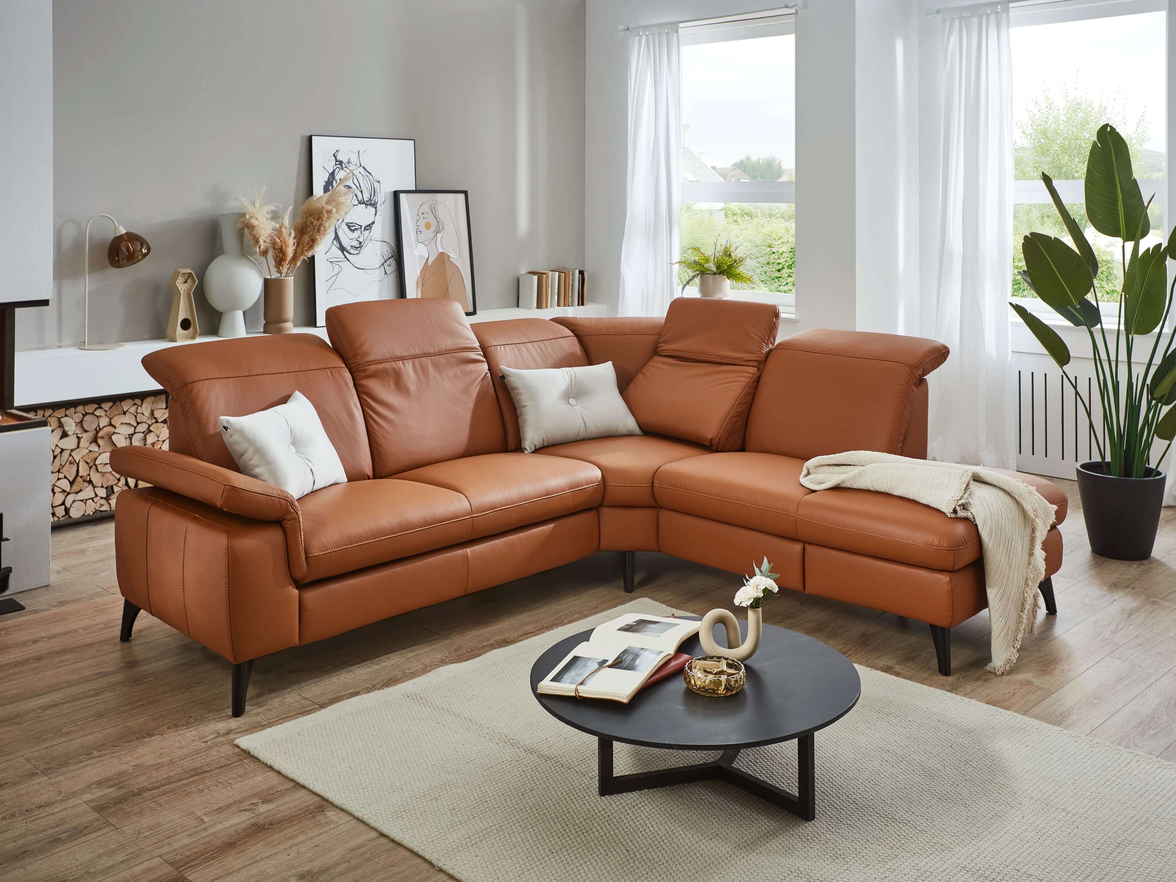 Ecksofa Pune | Braun