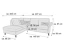 Ecksofa Zianodi | Grau 4