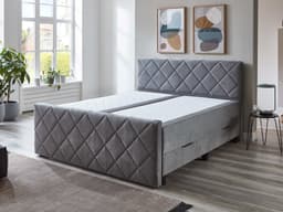 Boxspringbett Saile | Grau
