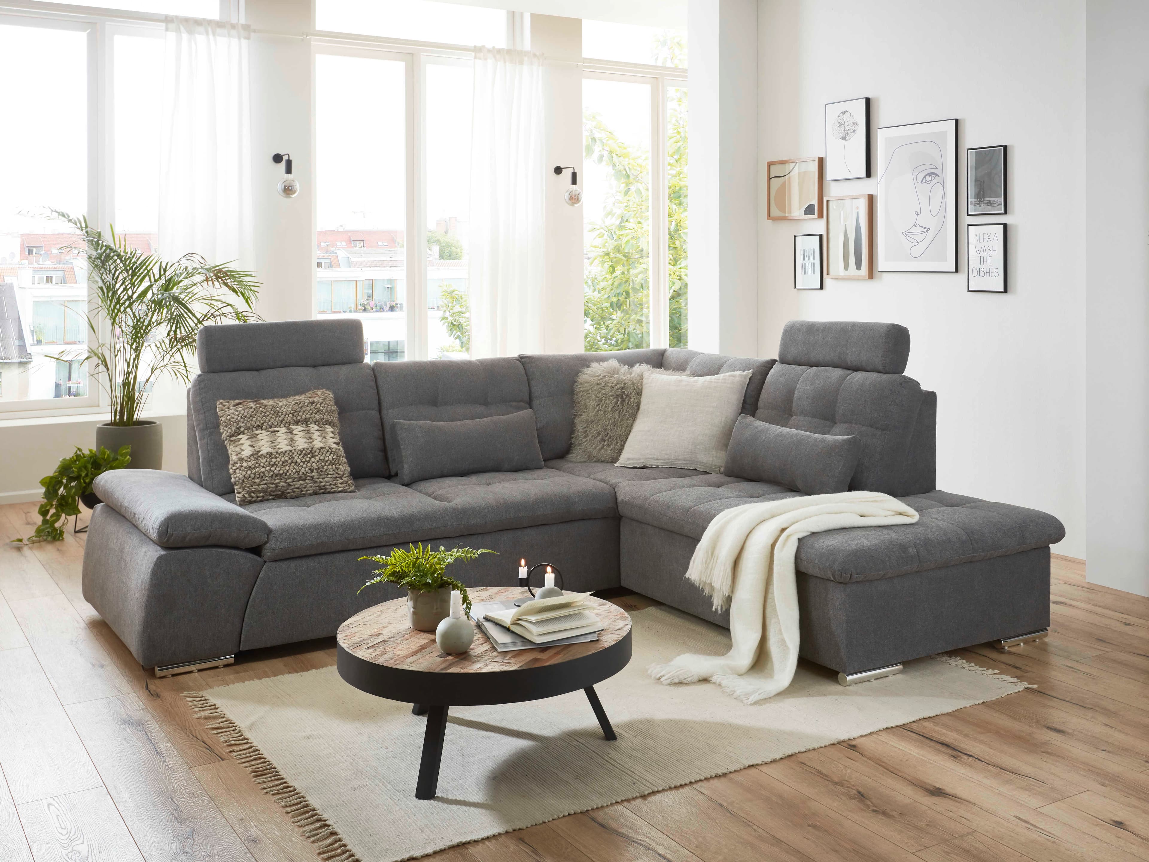 Ecksofa Bovolenta | Grau