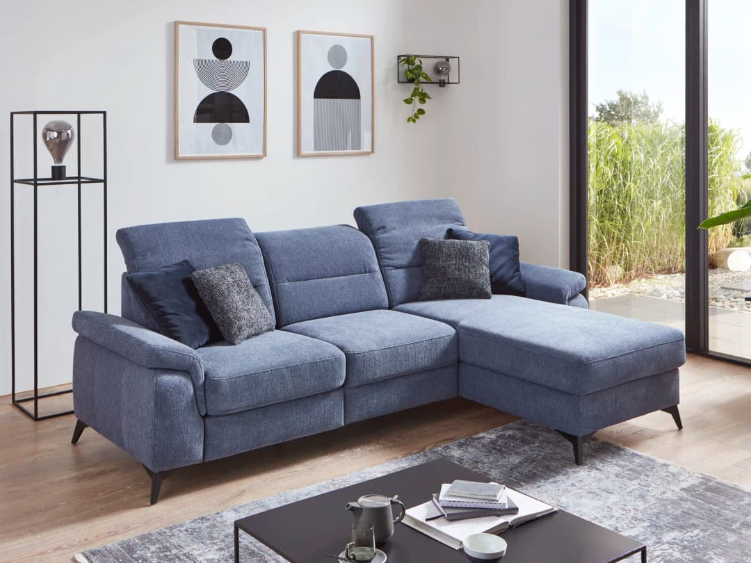 Ecksofa Samber | Blau