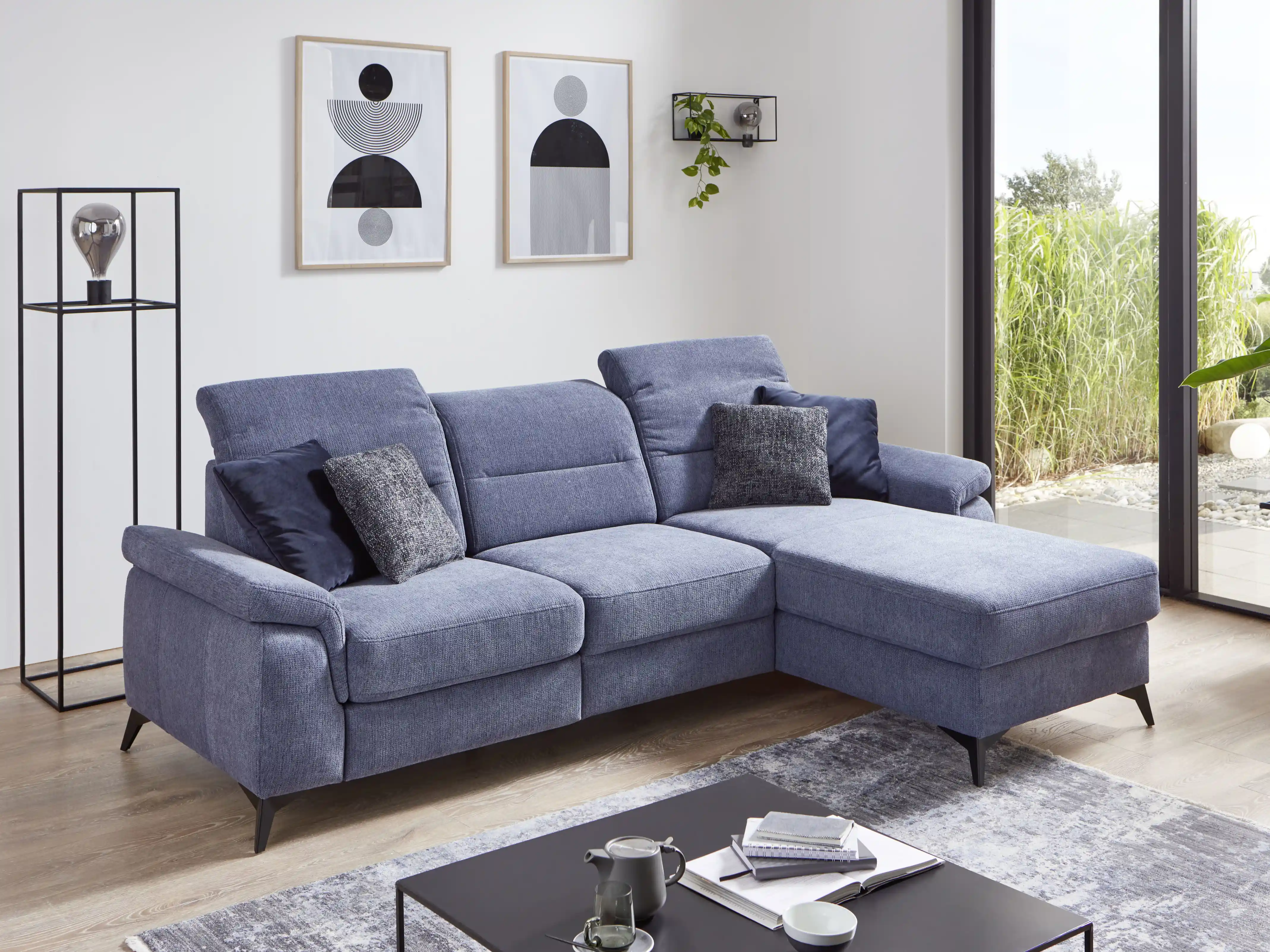 Ecksofa Samber | Blau