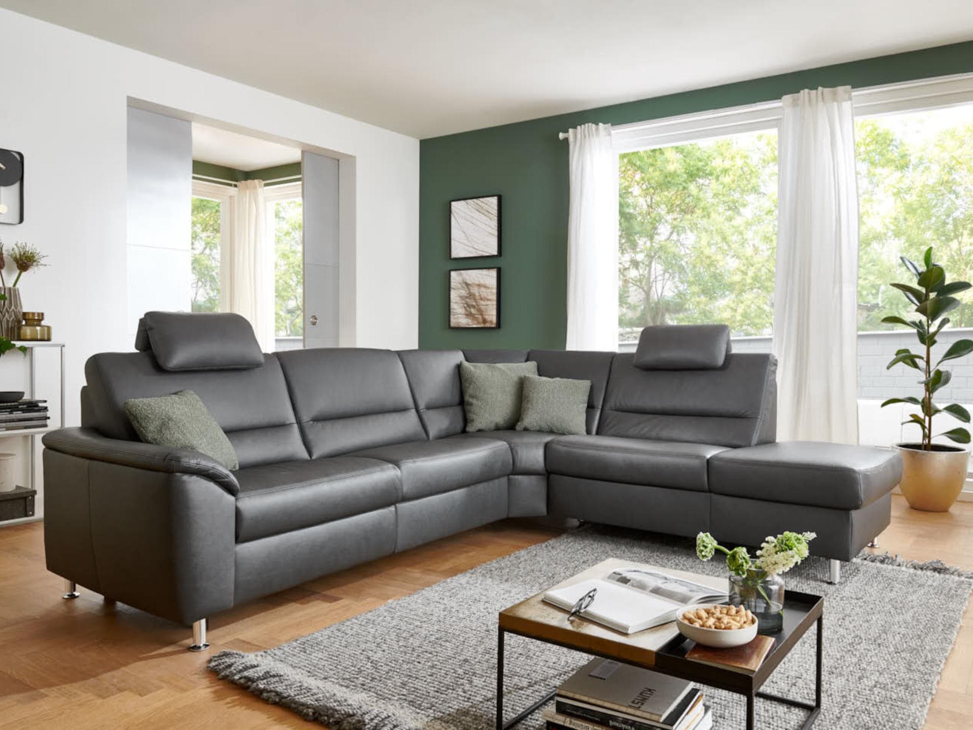 Ecksofa Provesano | Grau