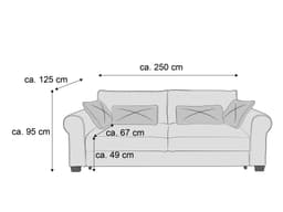 Schlafsofa Berny II | Grau